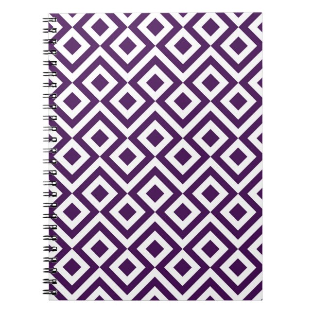 Cuaderno Metro morado y blanco (Frente)