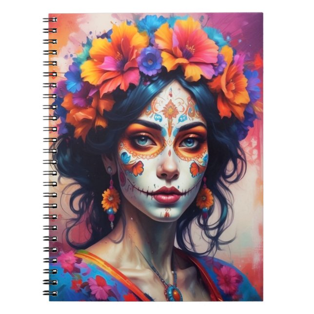 Cuaderno Mexican Catrina watercolor (Frente)
