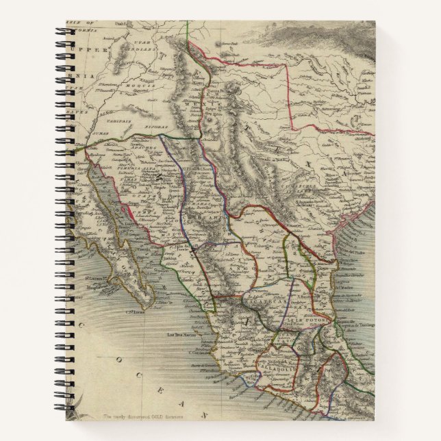 Cuaderno México, California y Texas (Anverso)