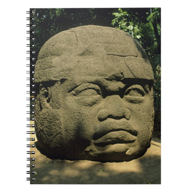 Cuaderno México, Villahermosa, cabeza gigante Olmeca, La Ve (Frente)