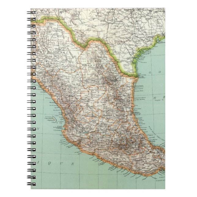 Cuaderno Mexique - Mapa de México (Frente)