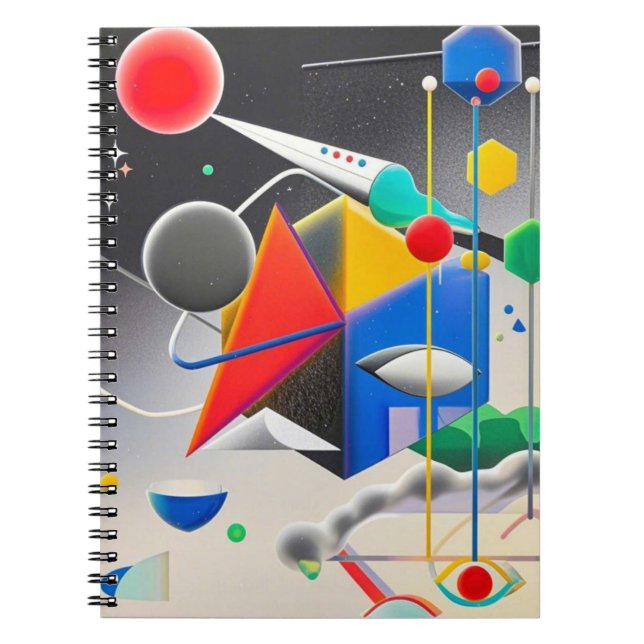 Cuaderno Mezcla armoniosa de texturas, gradientes (Frente)