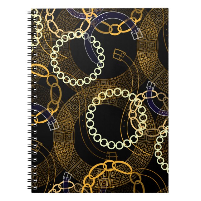 Cuaderno Mezcla de correas creativas de cadenas griegas (Frente)