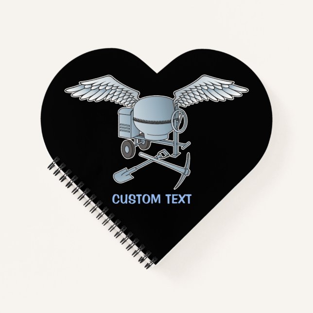 Cuaderno Mezcla de hormigón azul-gris (Anverso)