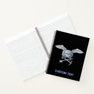 Cuaderno Mezcla de hormigón azul-gris