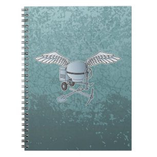 Cuaderno Mezcla de hormigón azul-gris