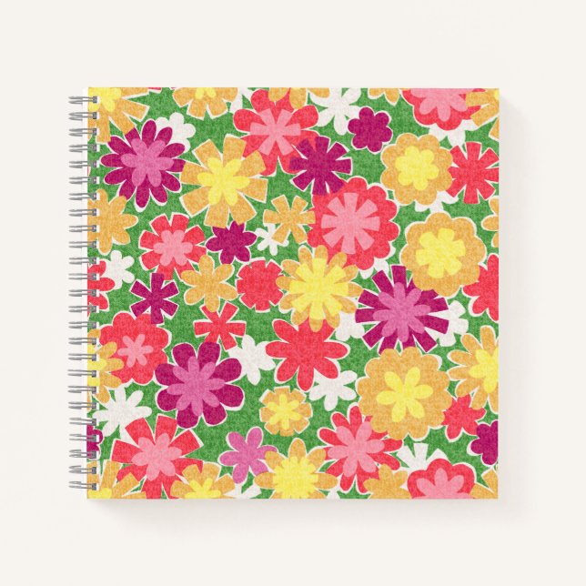 Cuaderno Mezcla floral (Anverso)