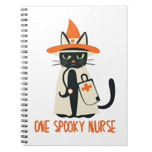 Cuaderno Mezcla perfecta de Halloween - un espeluznante gat