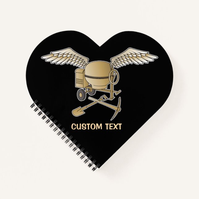 Cuaderno Mezclador de hormigón beige (Anverso)