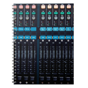Cuaderno Mezclador de sonido de estudio, equipo de tecnolog