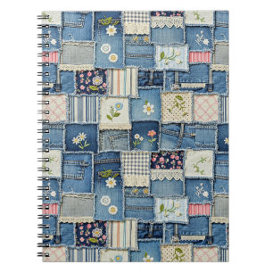 Cuaderno Mezclilla de parches