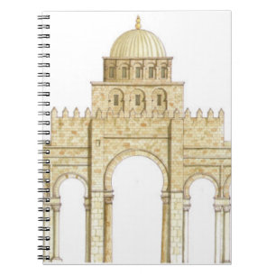 Cuaderno Mezquita de Uqba. Kairouan Túnez. Façade princip