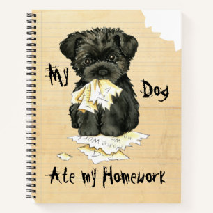 Cuaderno Mi Affenpinscher comió mi hogar