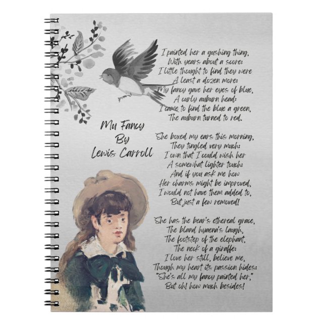 Cuaderno Mi Agradable Poesía De Lewis Carroll (Frente)