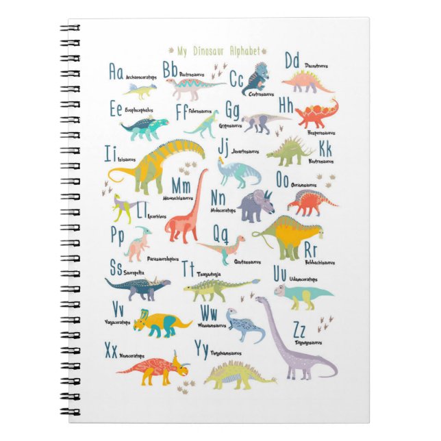 Cuaderno Mi alfabeto dinosaurio (Frente)
