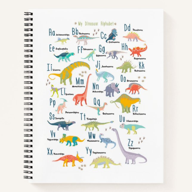 Cuaderno Mi alfabeto dinosaurio (Anverso)