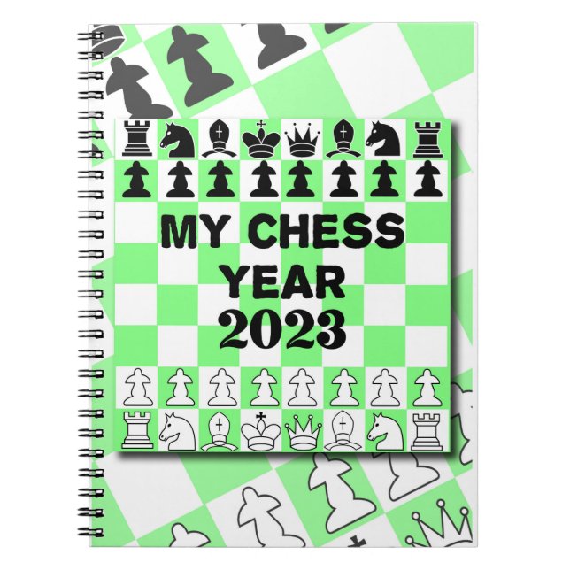 Cuaderno Mi año de ajedrez 2026, (Frente)