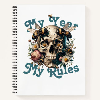 Cuaderno Mi año mis reglas mujeres poder navidad año Person
