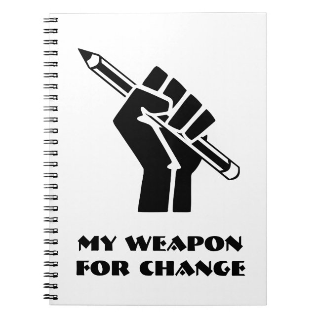 Cuaderno Mi arma para el cambio (Frente)
