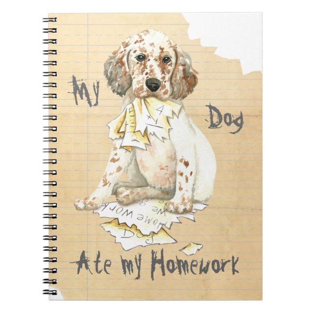 Cuaderno Mi asiento de inglés comió mi hogar (Frente)