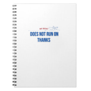 Cuaderno Mi barco no corre gracias
