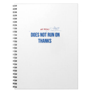 Cuaderno Mi barco no corre gracias