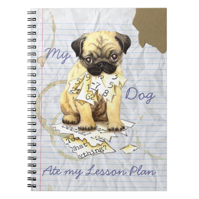 Cuaderno Mi barro amasado comió mi plan de lección (Frente)