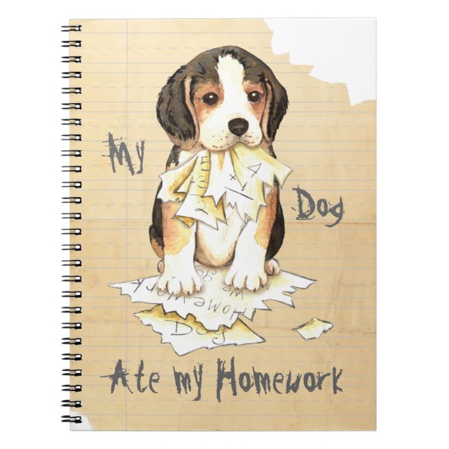 Cuaderno Mi beagle comió mi preparación (Frente)