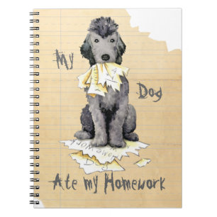 Cuaderno Mi Bedlington Terrier comió mi ordenador portátil