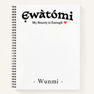 Cuaderno Mi Belleza es Suficiente — Regalo para El