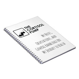 Cuaderno Mi bloc de notas de la bomba de cortisol