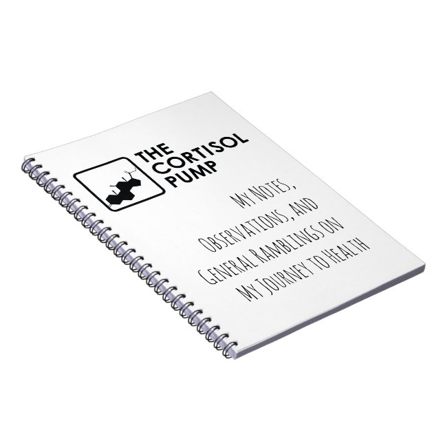 Cuaderno Mi bloc de notas de la bomba de cortisol (Lado Derecho)