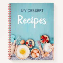 Cuaderno Mi bloc de notas de la receta de postre