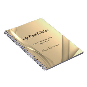 Cuaderno Mi bloc de notas en espiral de deseos finales Go