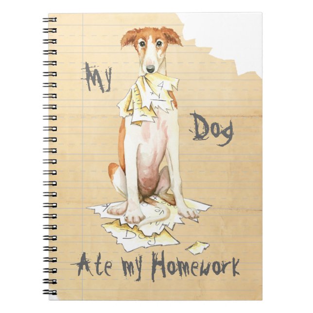 Cuaderno Mi Borzoi se comió mi hogar (Frente)