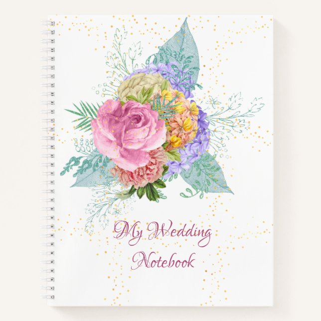 Cuaderno Mi Bouquet de primavera de bloc de notas Boda (Anverso)