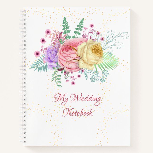 Cuaderno Mi Bouquet de primavera de bloc de notas Boda (Anverso)