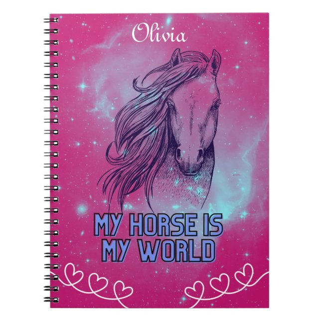 Cuaderno Mi Caballo Es Mi Magenta Mundial (Frente)