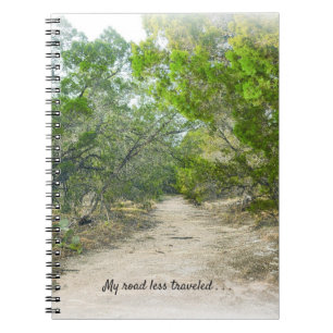 Cuaderno Mi camino menos viajado Trail Art Personalizado No