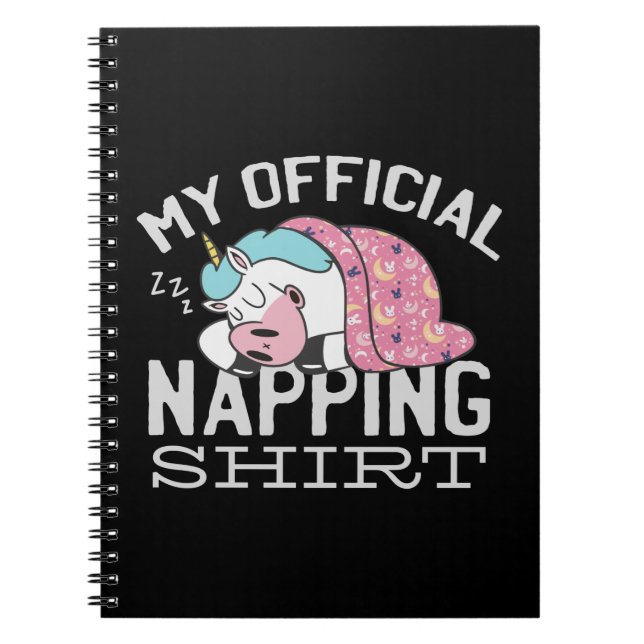 Cuaderno Mi camiseta oficial para dormir la siesta - Unicor (Frente)