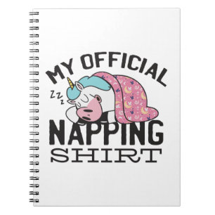 Cuaderno Mi camiseta oficial para dormir la siesta - Unicor