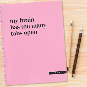 Cuaderno Mi Cerebro Tiene Demasiadas Tabletas Abiertas Funn