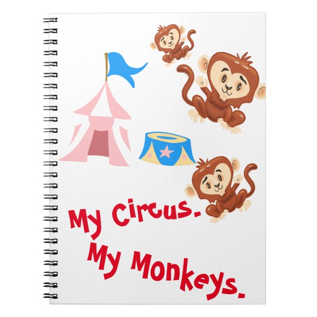 Cuaderno Mi circo. Mis monos. (Frente)