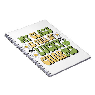 Cuaderno Mi clase está llena de profesor del día de San Pat
