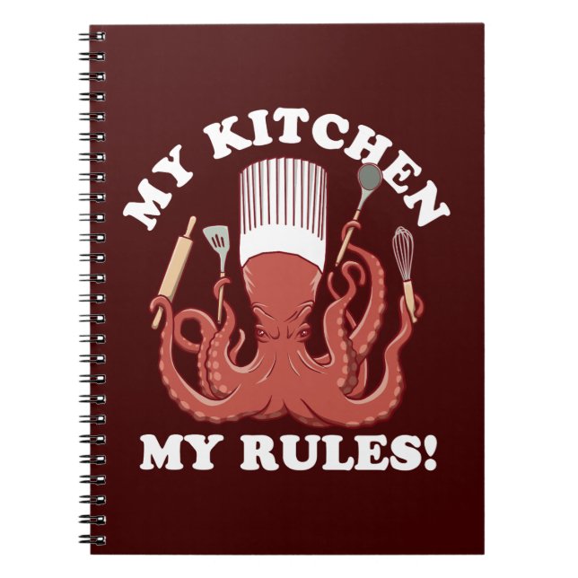 Cuaderno Mi Cocina Mis Reglas | Chef Pulpo (Frente)