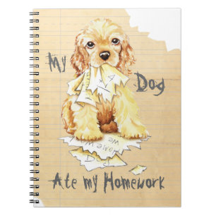 Cuaderno Mi Cocker Spaniel comió mi casa