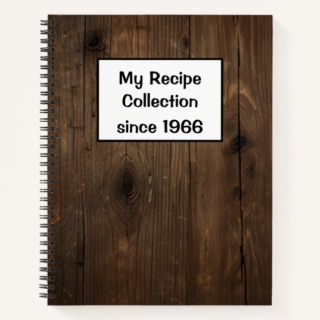 Cuaderno mi colección de recetas (Anverso)