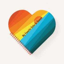 Cuaderno Mi color favorito es el atardecer