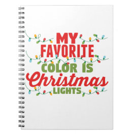 Cuaderno Mi Color Favorito Son Las Luces Navidades