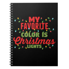 Cuaderno Mi Color Favorito Son Las Luces Navidades